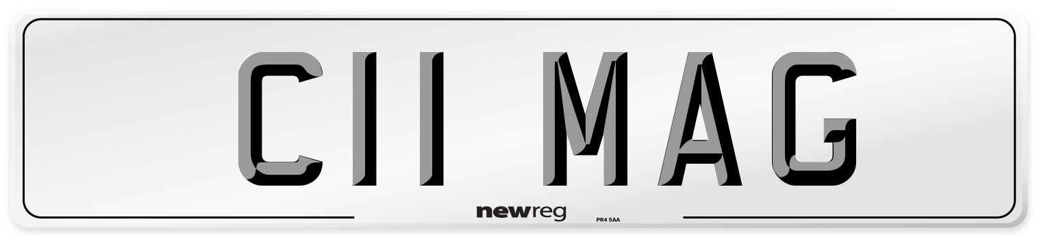 C11 MAG Number Plate from New Reg